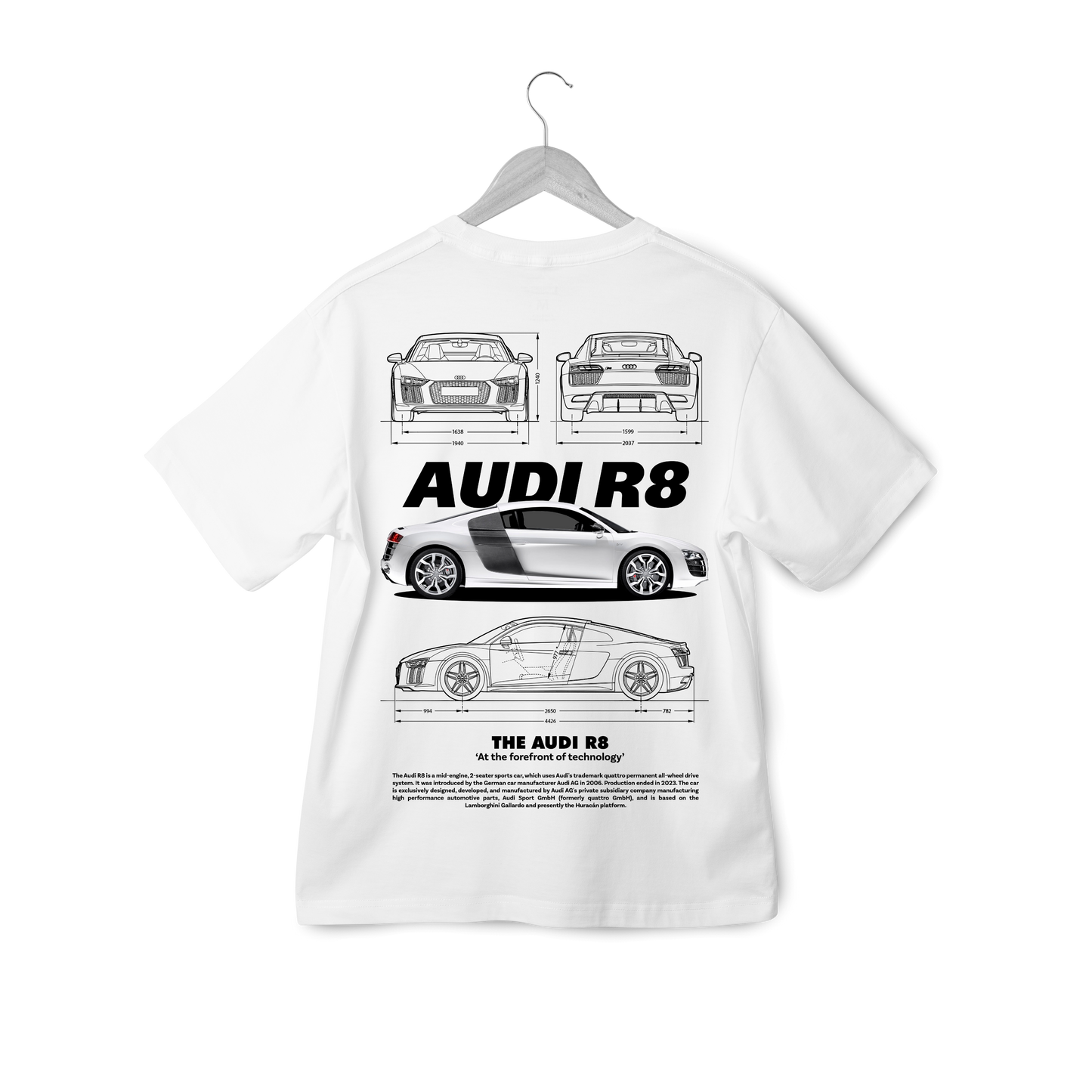 Audi R8 Tasarımlı Tişört – Teknolojinin Zirvesi Seninle!