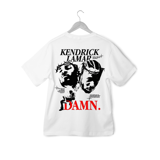 Kendrick Lamar "DAMN." Baskılı %100 Pamuk Tişört | Efsanevi Tarzınız İçin! 🎶